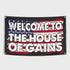House Of Gains Banner Motivational Home Gym Decor 11249