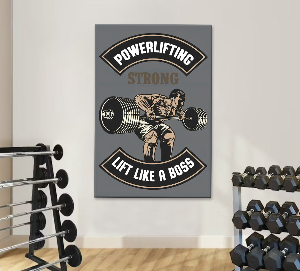 Powerlift Like A Boss Motivation Poster 11255