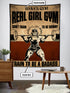 Personalized Fitness Girl Gym Banner Flag Tapestry