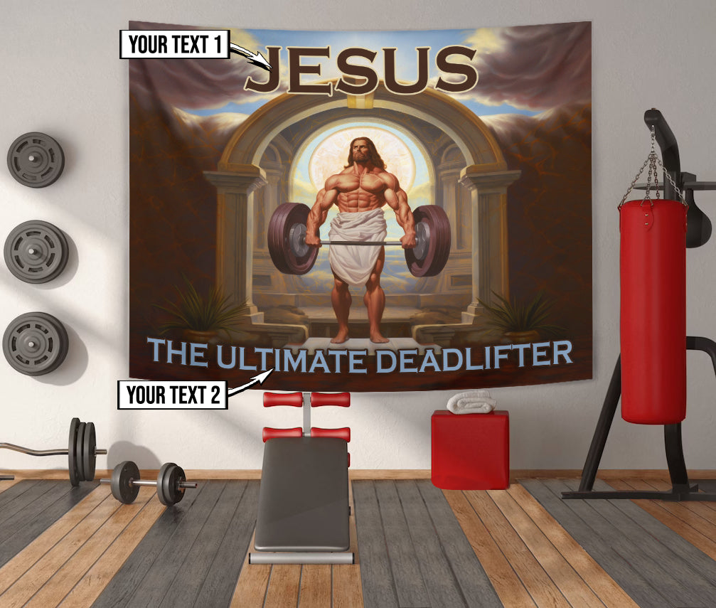 Gym Flag Jesus The Ultimate Deadlifter