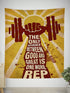 Motivational Quotes Banner Flag Tapestry For Home Gym