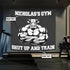 Personalized Home Gym Decor Muscle Strong healthy bull Banner Flag Tapestry
