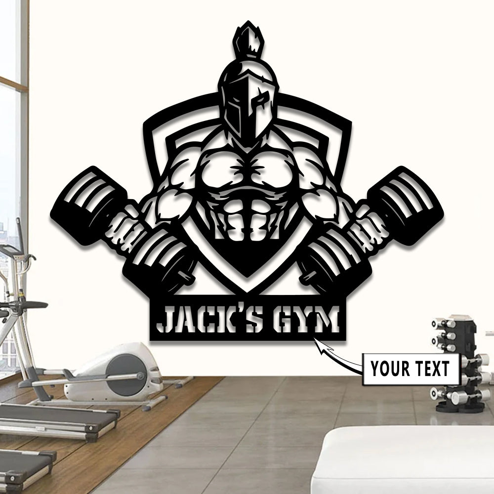 Gym Custom Metal Sign Train Like a Warrior 11007