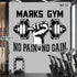Gym Wall Decal Fitness Wall Sticker Personalized Vinyl Lettering Custom Home Gym Decor 11114