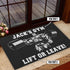 Personalized Bodybuilding Home Gym Decor Lift Or Leave Door Mat