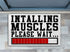 Home Gym Decor Installing Muscles Doormat Gym Gift