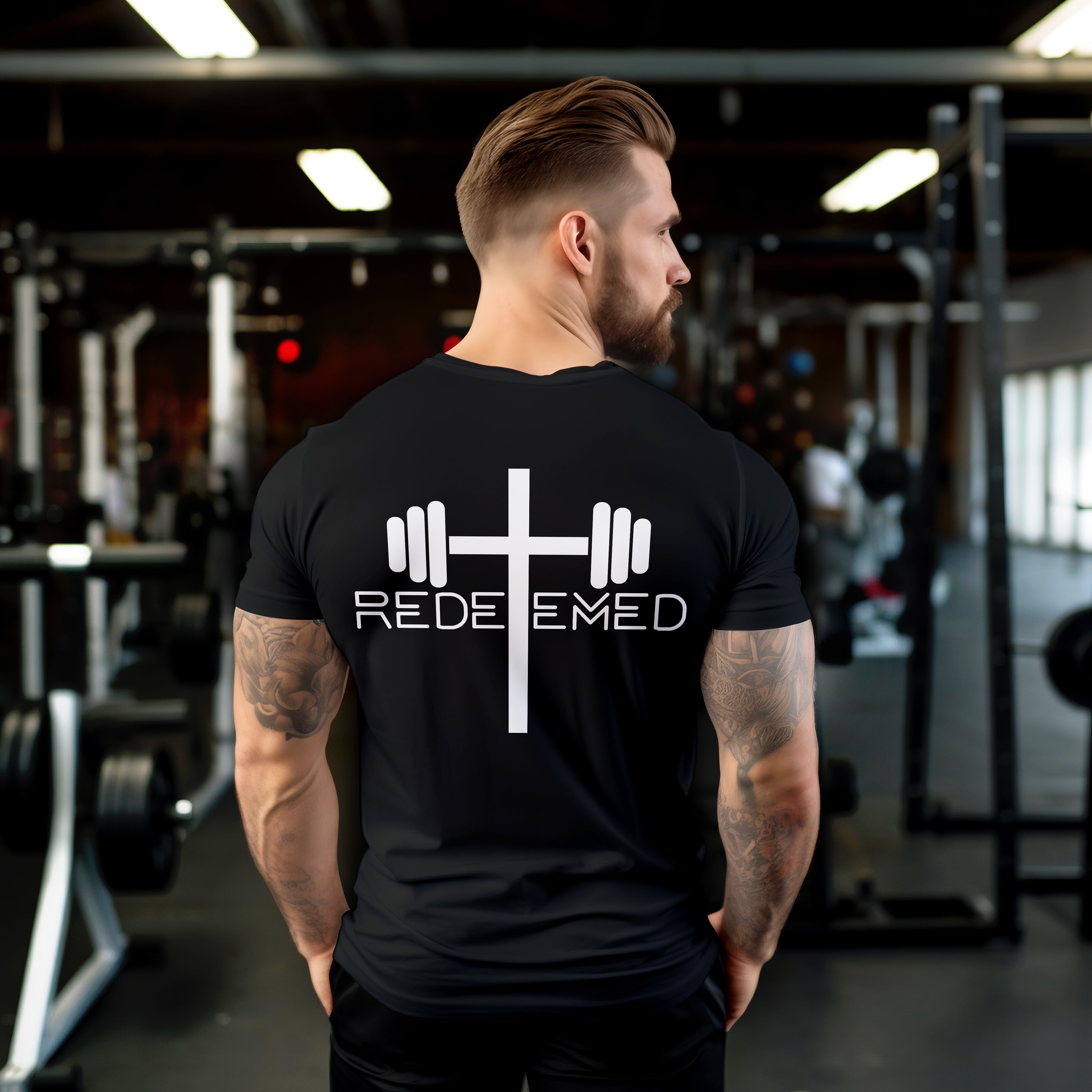 Bodybuilder Gifts For Men Hallowed Be Thy Gains Funny Gym T-Shirt