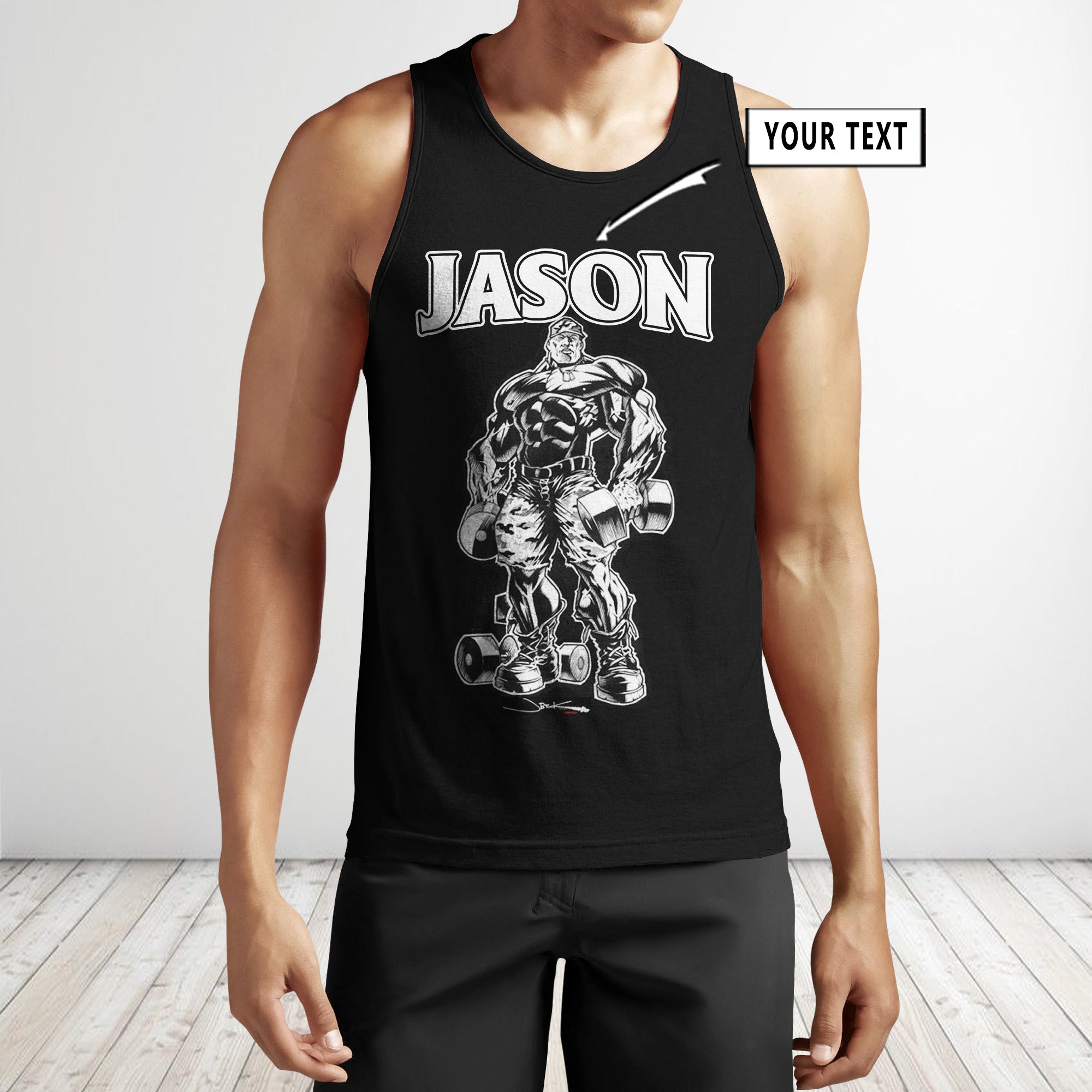 Pesonalized Gym Men Tank Tops Weightlifting Body Muscular