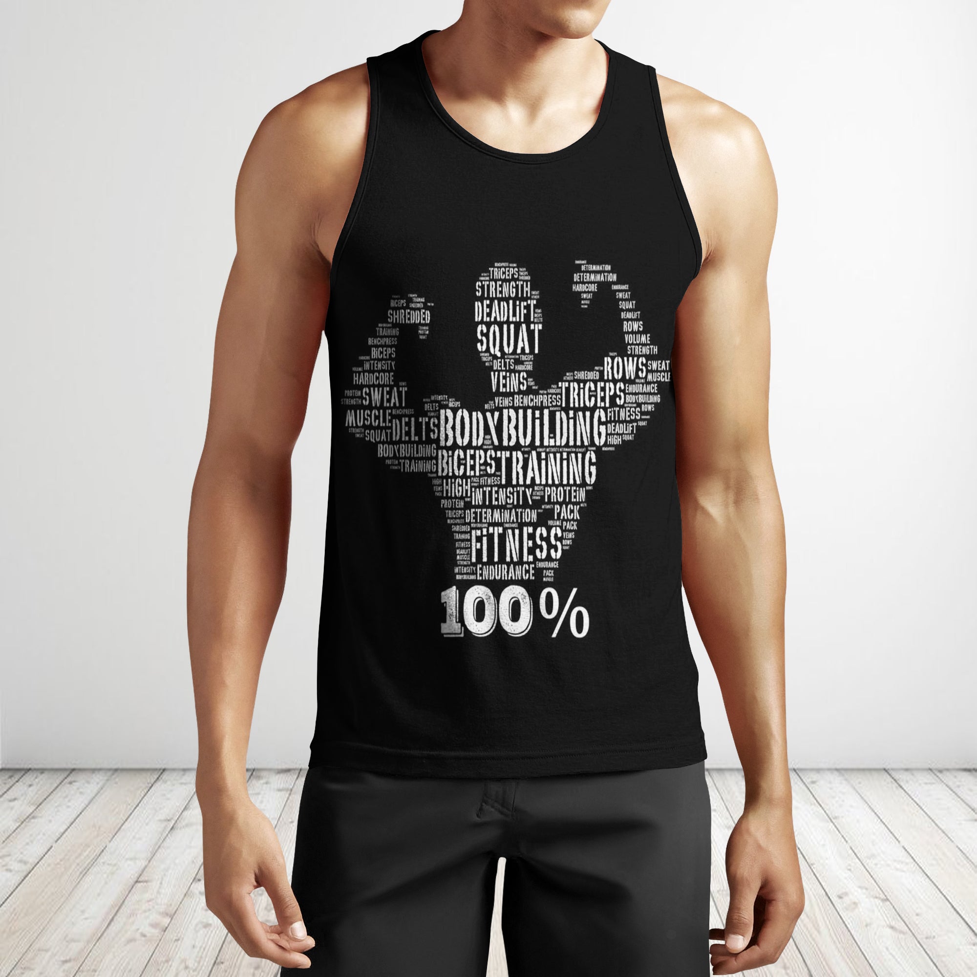 Gym Man Tank Tops Weightlifting Bodybuilding Fitness Gift 10994