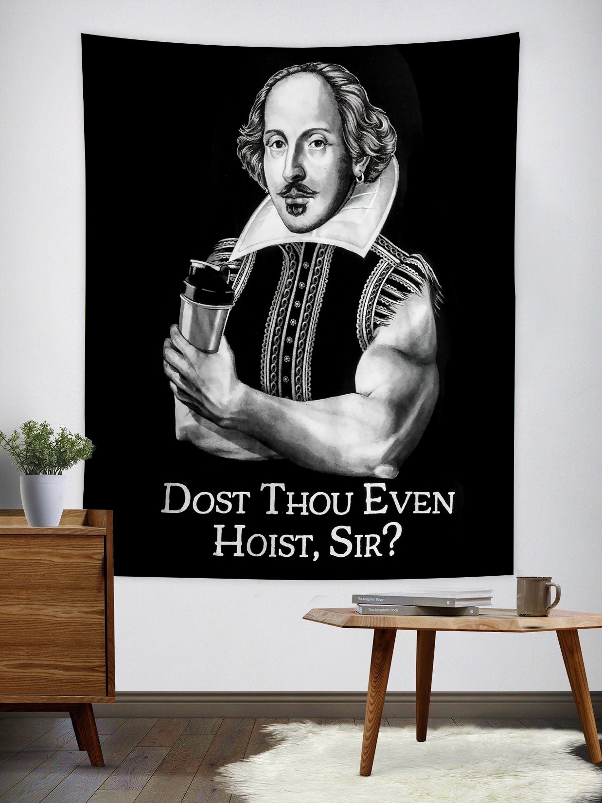 Funny Gym Flag Banner Dost Thou Even Hoist Sir 11237