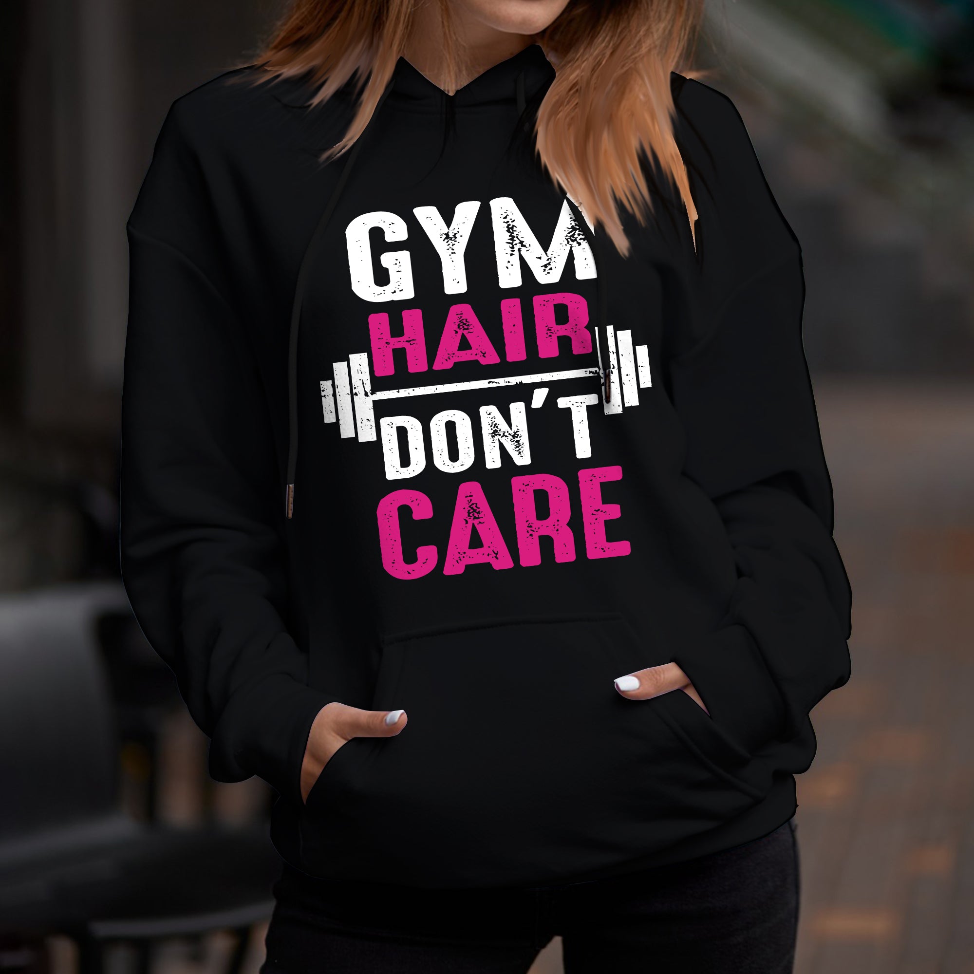 Pump Cover Gym Hoodie Women Gym Shirts Gym Hair Don't Care – Style My Pride