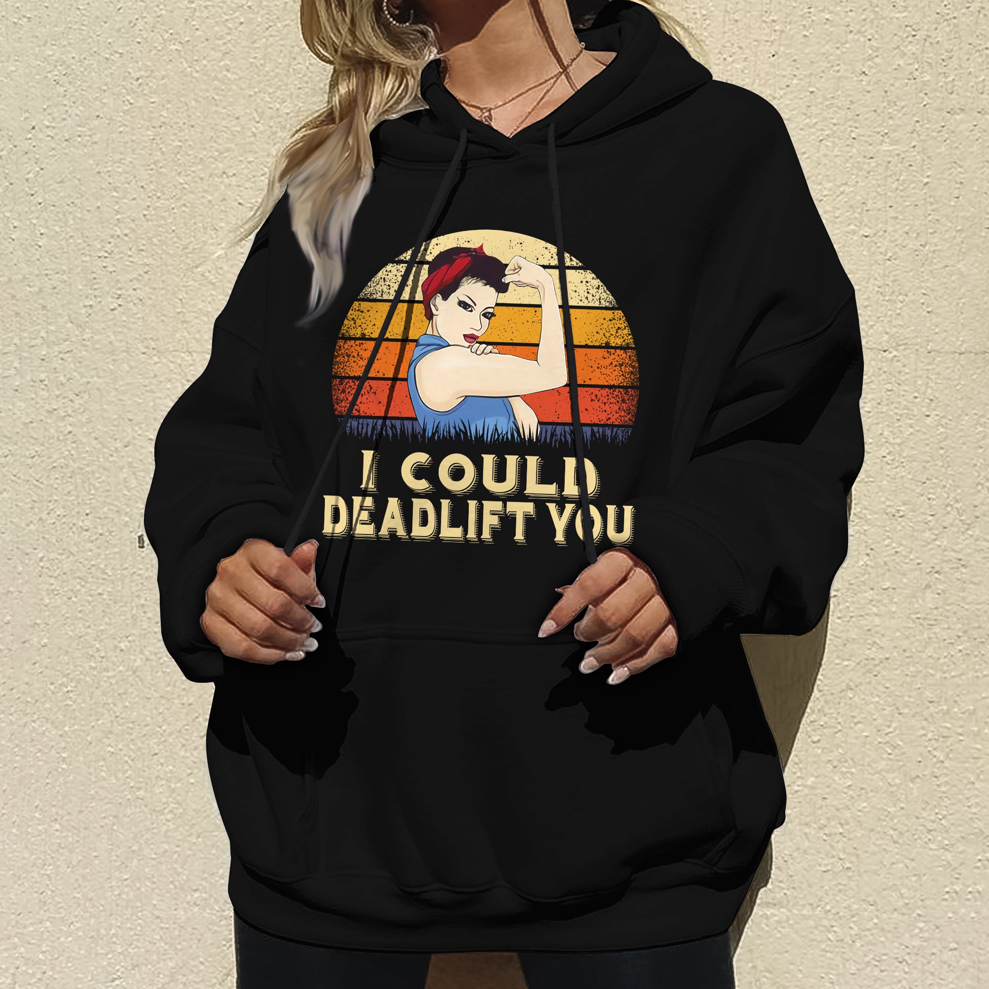 Pump Cover Gym Hoodie Women Gym Shirts I Could Deadlift You 11089