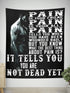 Home Gym Decor Banner Flag Tapestry Motivational Quotes