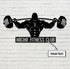 Bodybuilding Custom Metal Sign Home Gym Decor Barbell Sign Gym Gift
