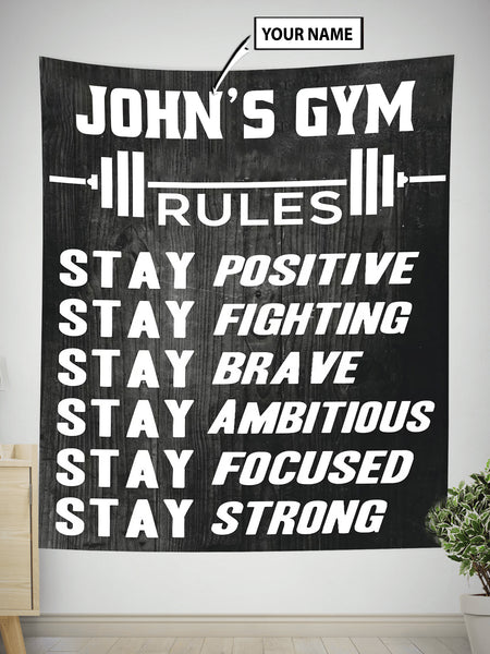 Home Gym Decor Gym Rules Poster Canvas Gym Gifts – Style My Pride