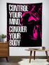 Women Gym Banner Flag Tapestry Home Decor Motivational Quotes