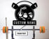 Bodybuilding Custom Metal Sign Home Gym Decor Barbell Sign