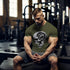 Skull with Weight Lifting Mind Gym T-shirt 11311