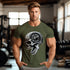 Skull with Weight Lifting Mind Gym T-shirt