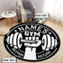 Personalized Gym Round Rug Carpet Home Gym Decor Bodybuilding gift