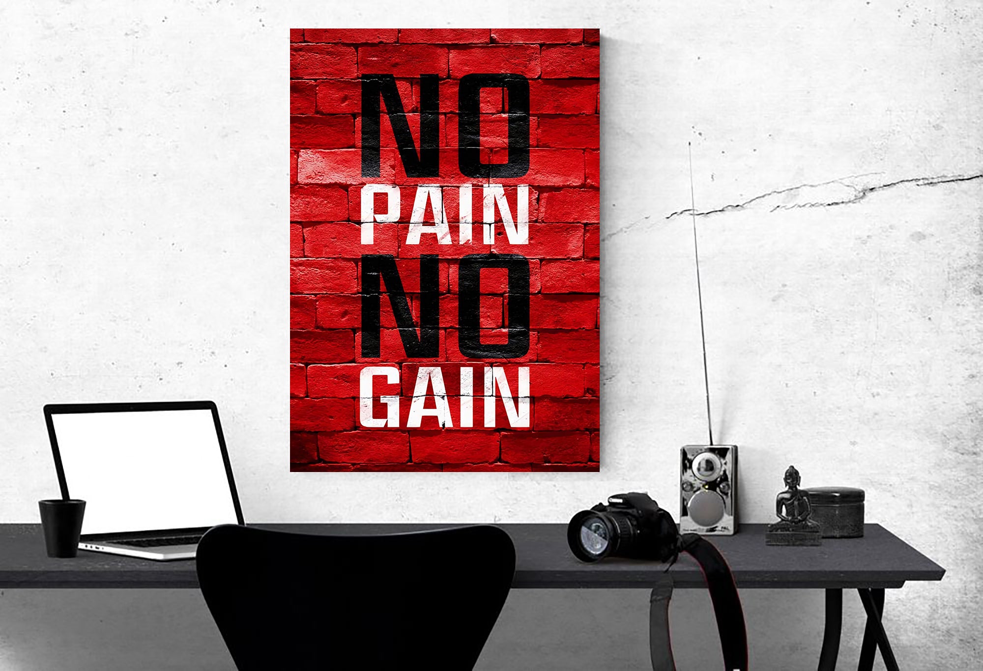 Gym Lover Gift Your Gym No Pain No Gain Workout Canvas Print