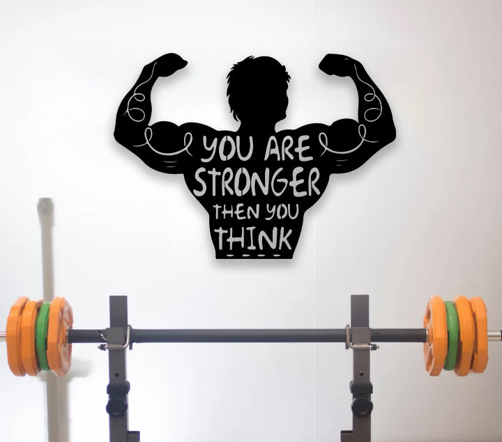 Gym Custom Metal Sign Gym Wall Art Bodybuilding Barbell Weightlifting Gift