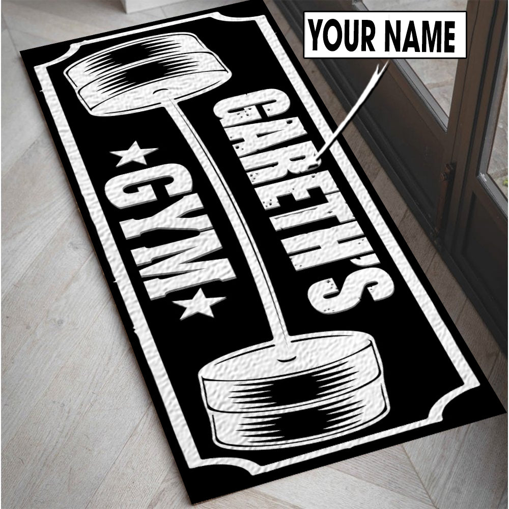 Personalized Fitness Home Gym Decor Rug Gym Gift – Style My Pride