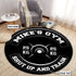 Personalized Bodybuilding Home Gym Decor No Pain No Gain Weight Plate Round Rug, Carpet