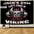Personalized Home Gym Flags Viking Barbell Gym Decor Weightlifting flag