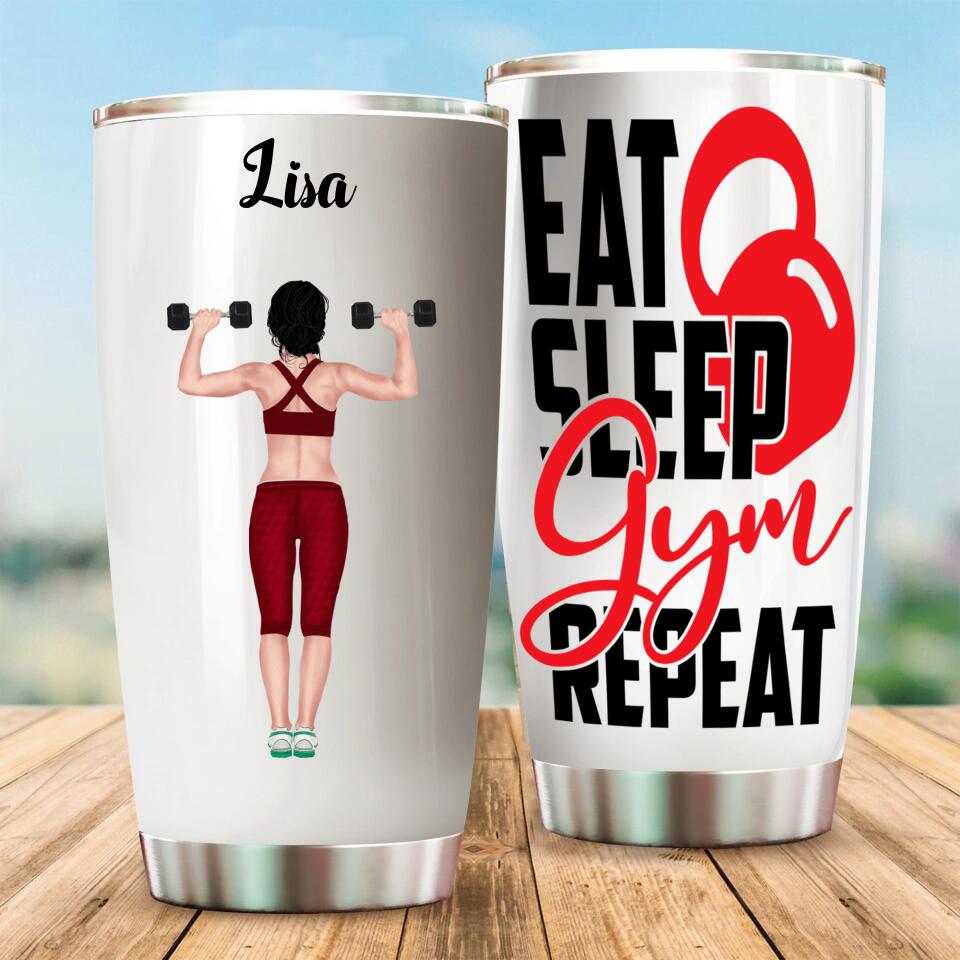 Personalized Gym Girl Tumbler 10259